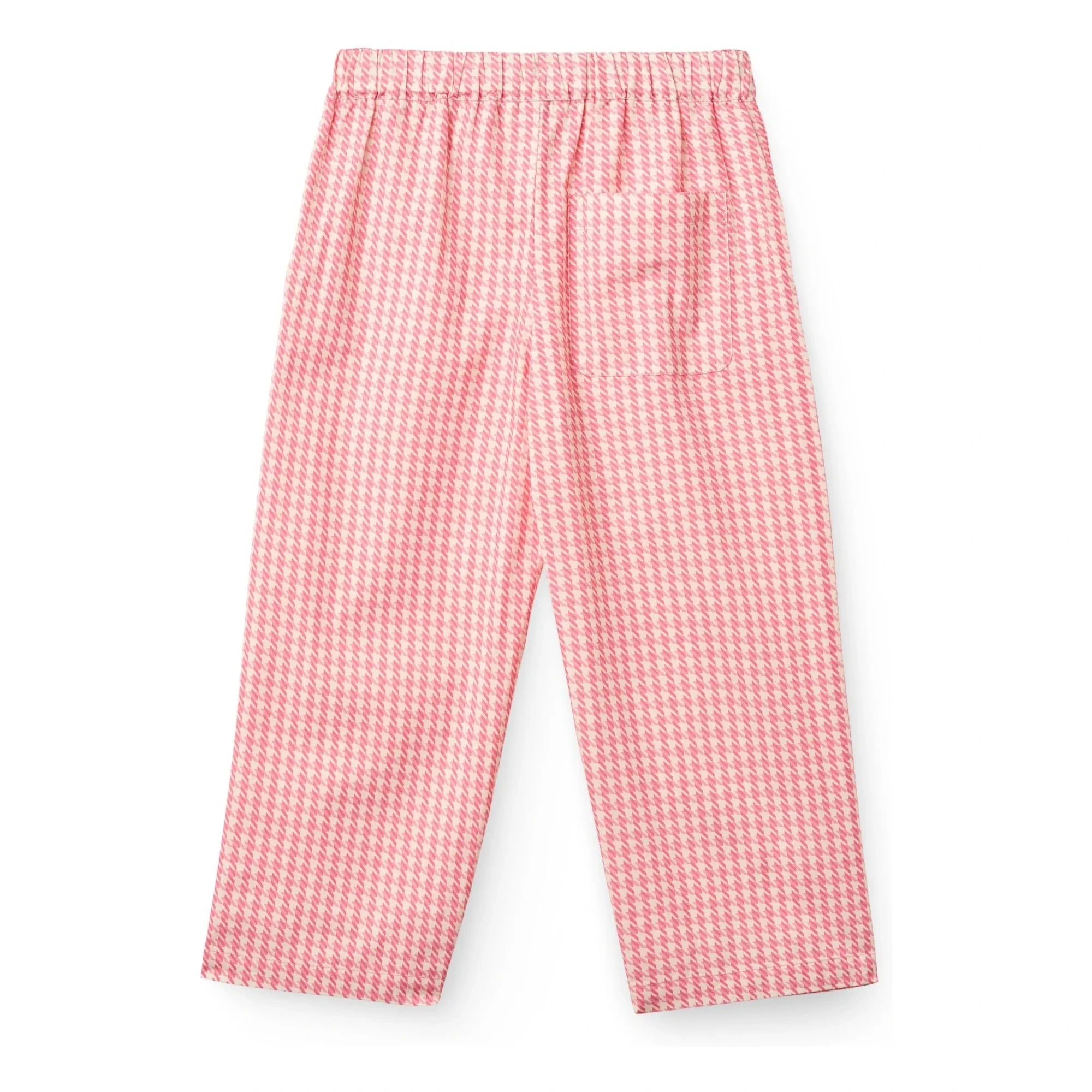 Copenhagen Colors - Pied de Poule Organic Cotton Pants | Pink