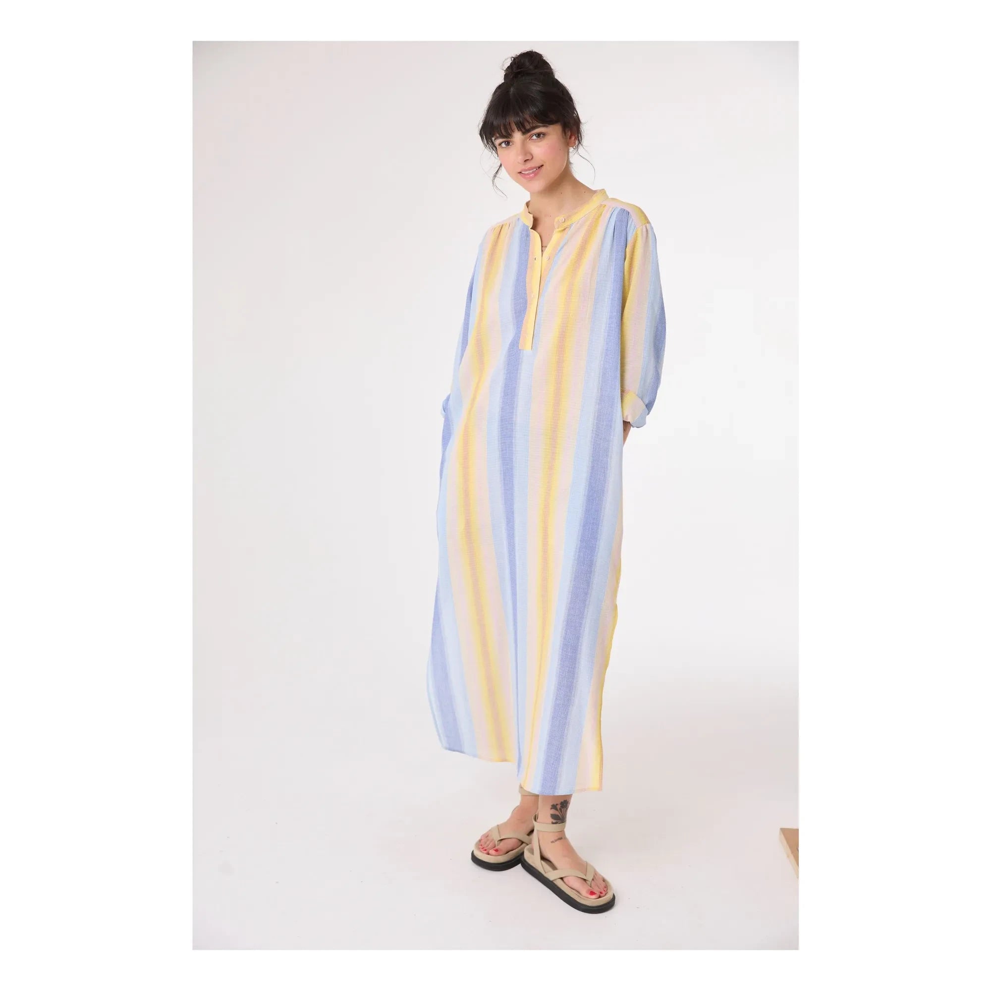 Sacrécoeur - Nina Cruz Organic Cotton Dress | Blue