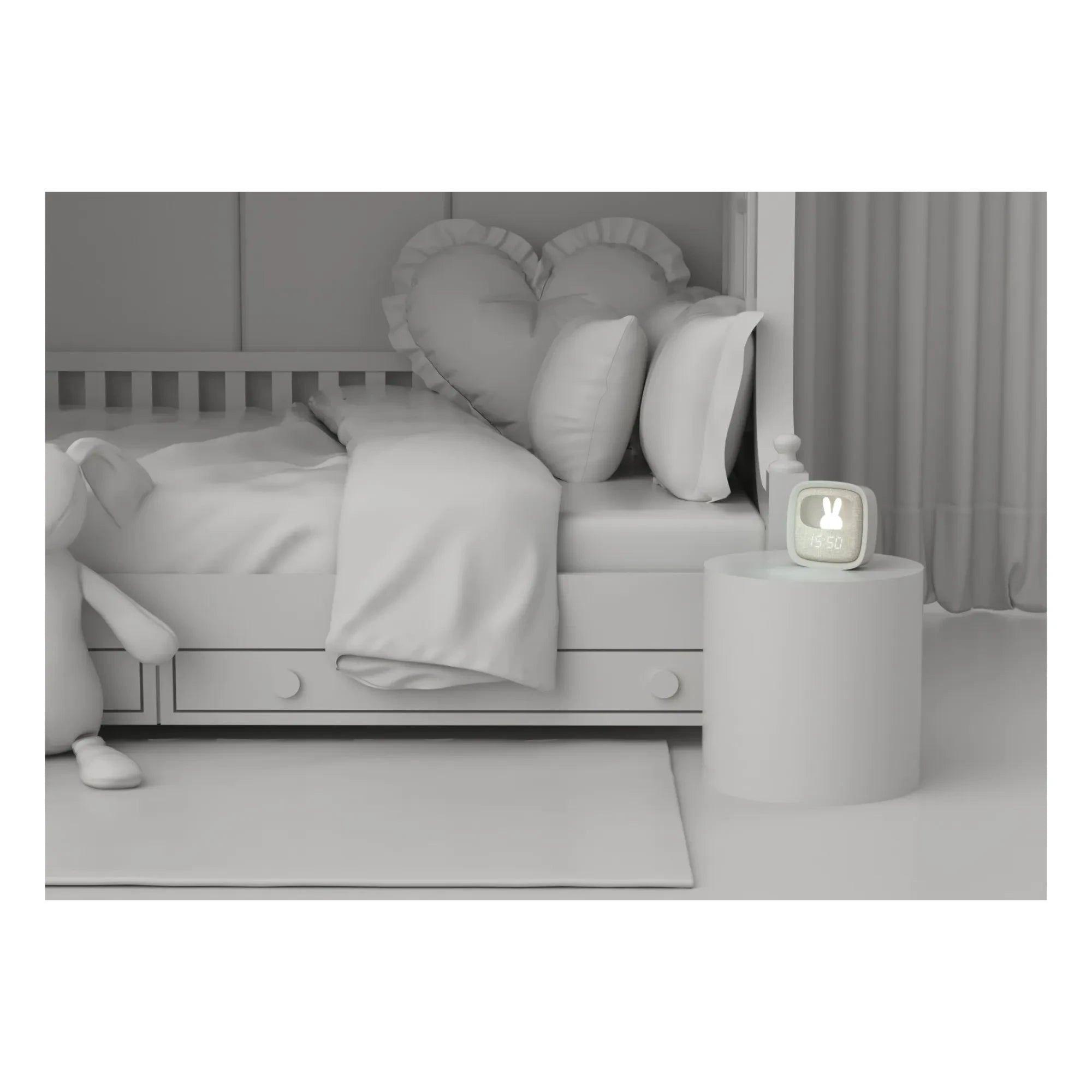 MOB - Billy Alarm Clock and Night Light | Gray