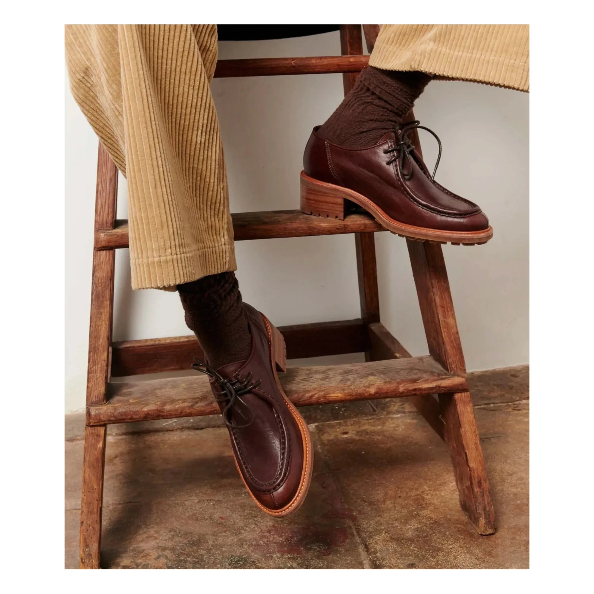 Sessùn - Gaspard Leather Derby Shoes | Whiskey