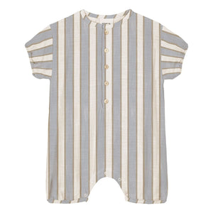Studio Bohème - Combishort Bebecito Striped Organic Cotton | Light blue