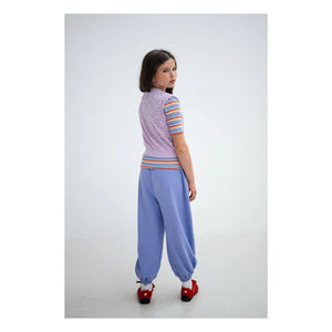 Repose AMS - Sleeveless Knit Heart Sweater | Purple