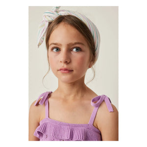 Tocoto Vintage - Knitted Ruffled Top | Lilac