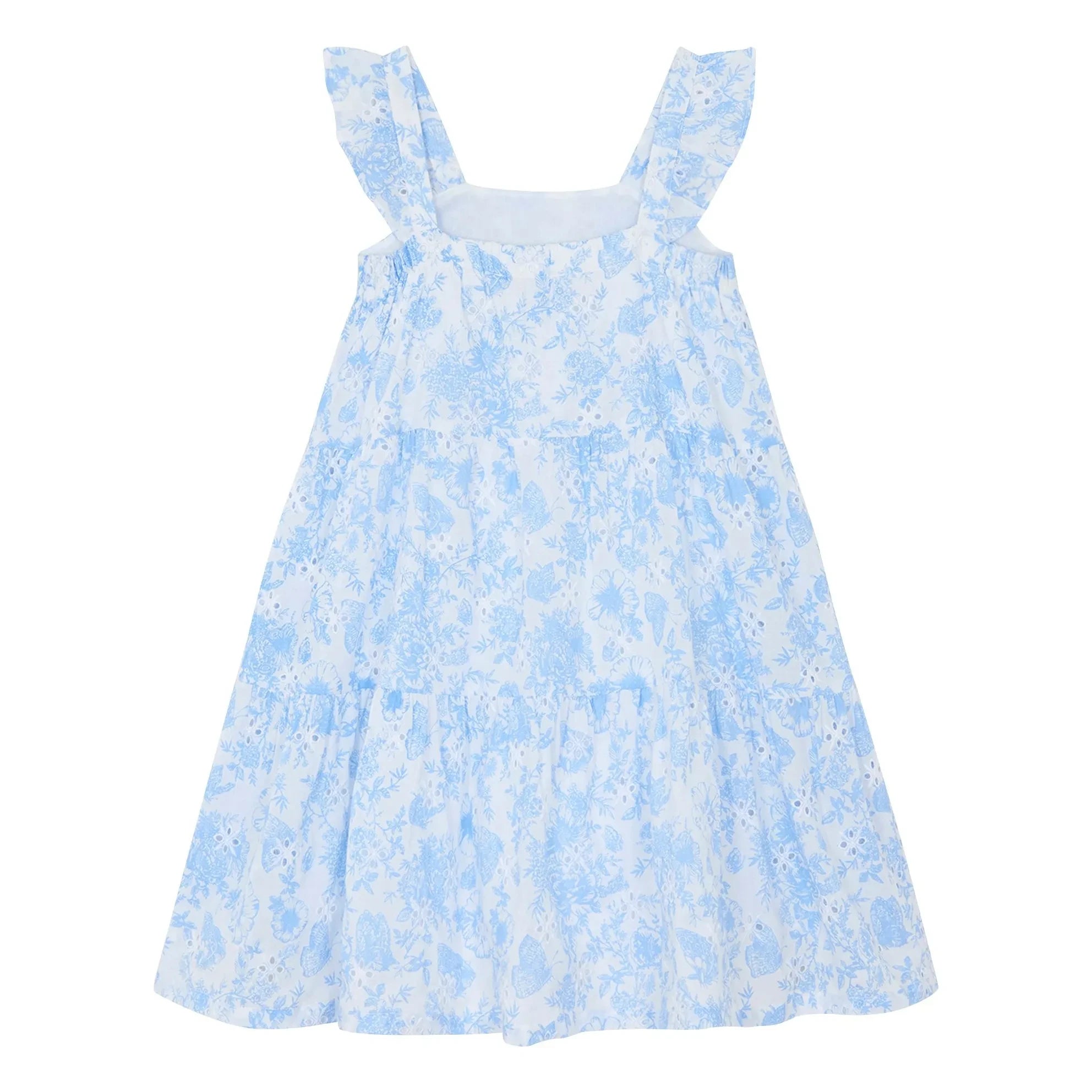 Tartine et Chocolat - Floral Embroidered Dress | White