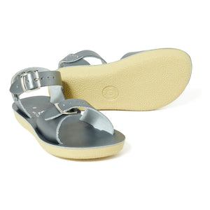 Salt-Water - Waterproof Leather Surfer Sandals | Silver