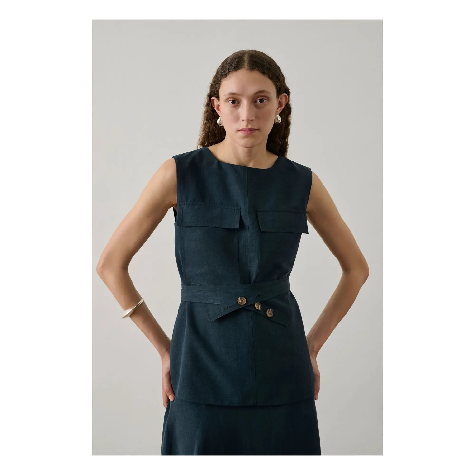 Soeur - Petrol Blue Top Isra