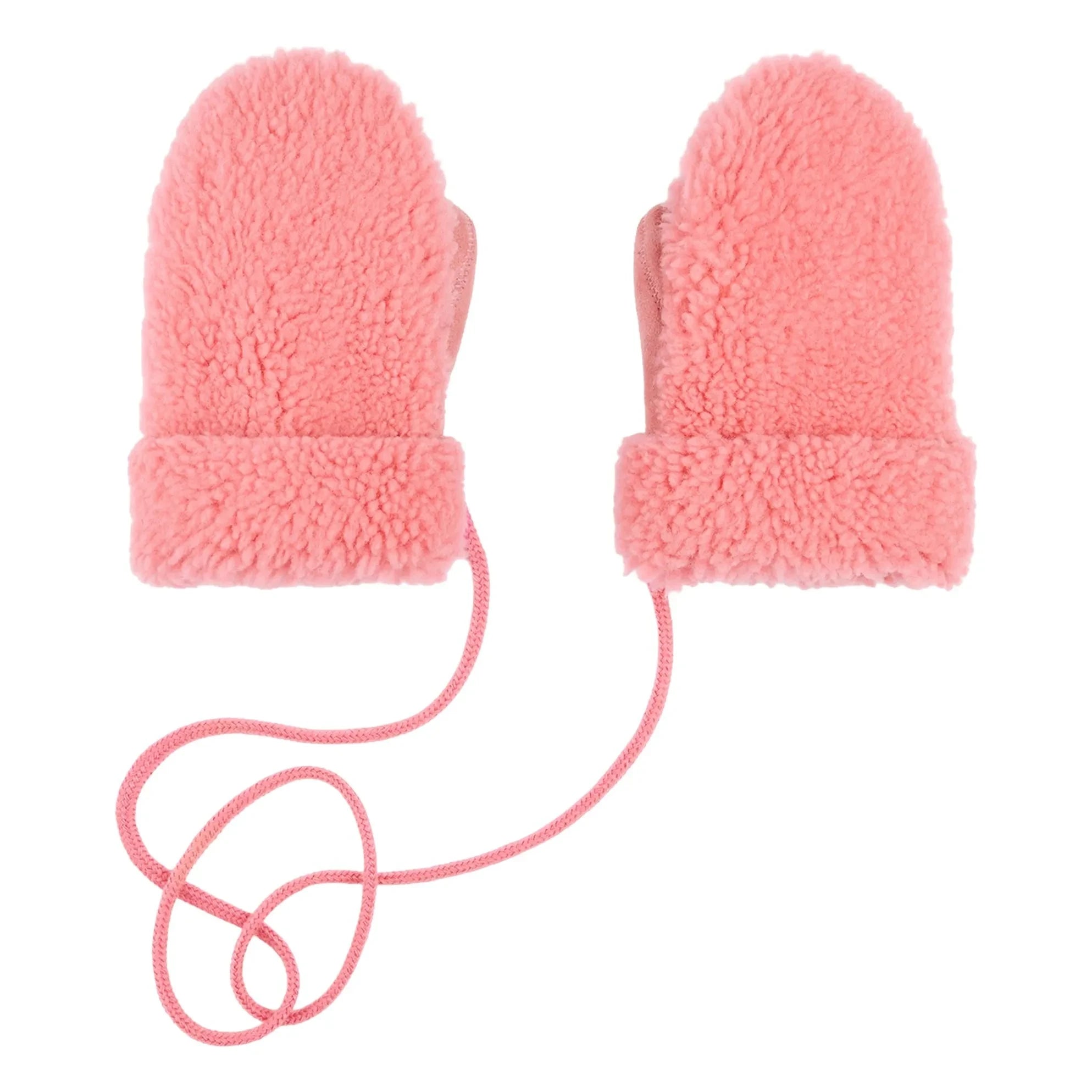 ILDA'S sheep - Teddy Peau Woolen Merino Gloves - Kids Collection | Pink