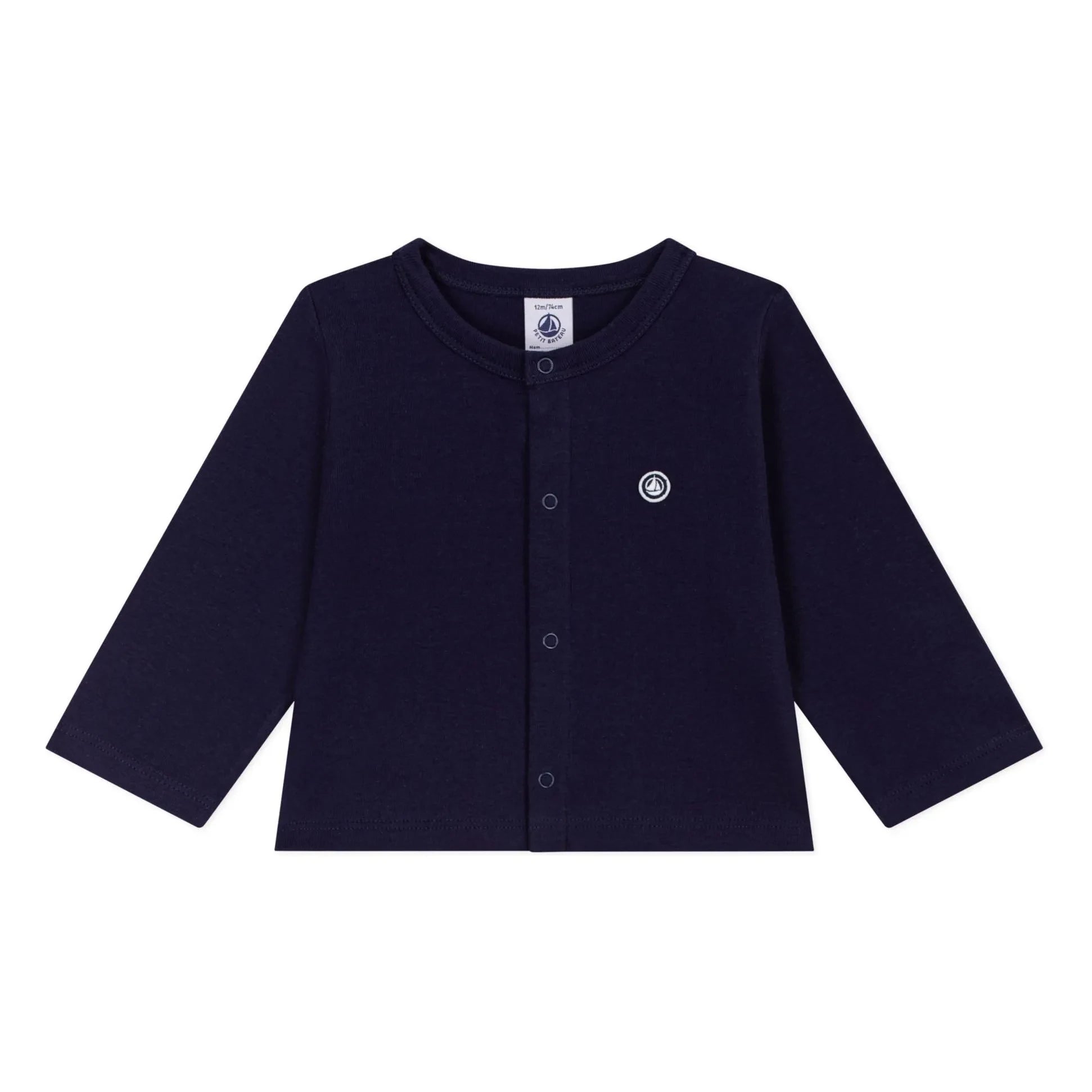 Petit Bateau - Organic cotton cardigan | Midnight blue