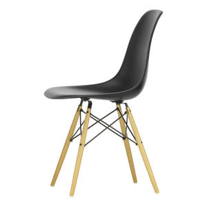 Vitra - DSW Plastic Chair - Maple Base - Charles & Ray Eames | Black