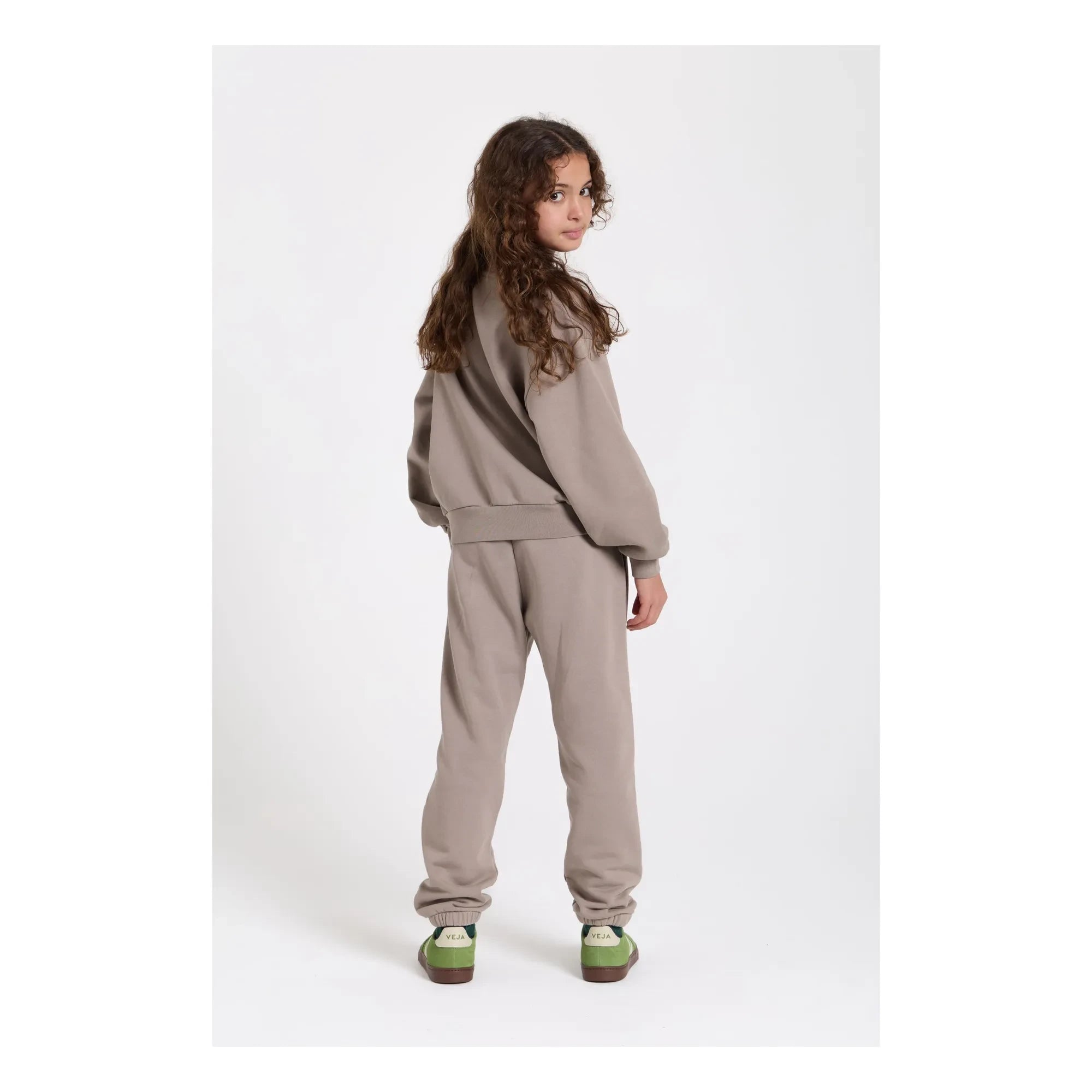 Smallable Kid - Maia organic cotton sweatshirt | Grey taupe