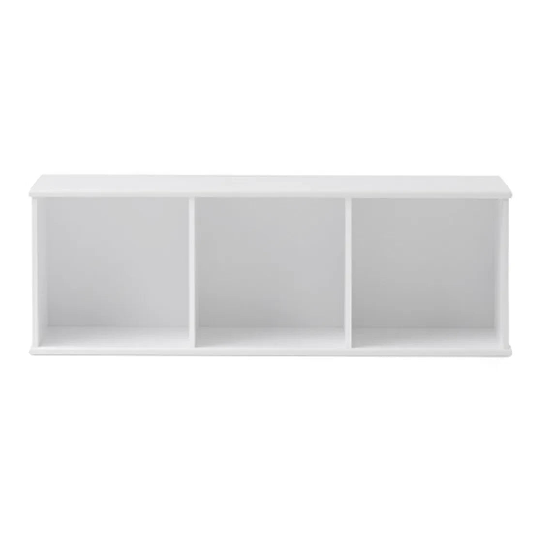 Oliver Furniture - 3x1 Yatay Ahşap Duvara Monte Raf | Beyaz
