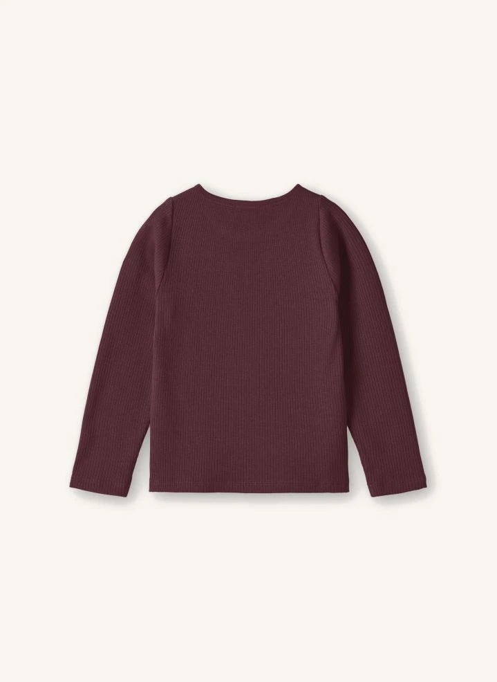 Fliink - Kenna Fitilli T-Shirt | Burgundy