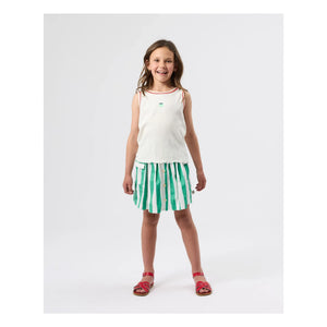 Goldie + Ace - Fitted Cotton Tank Top Apple | Ivory