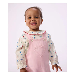 Petit Bateau - Pink Gabardine Romper