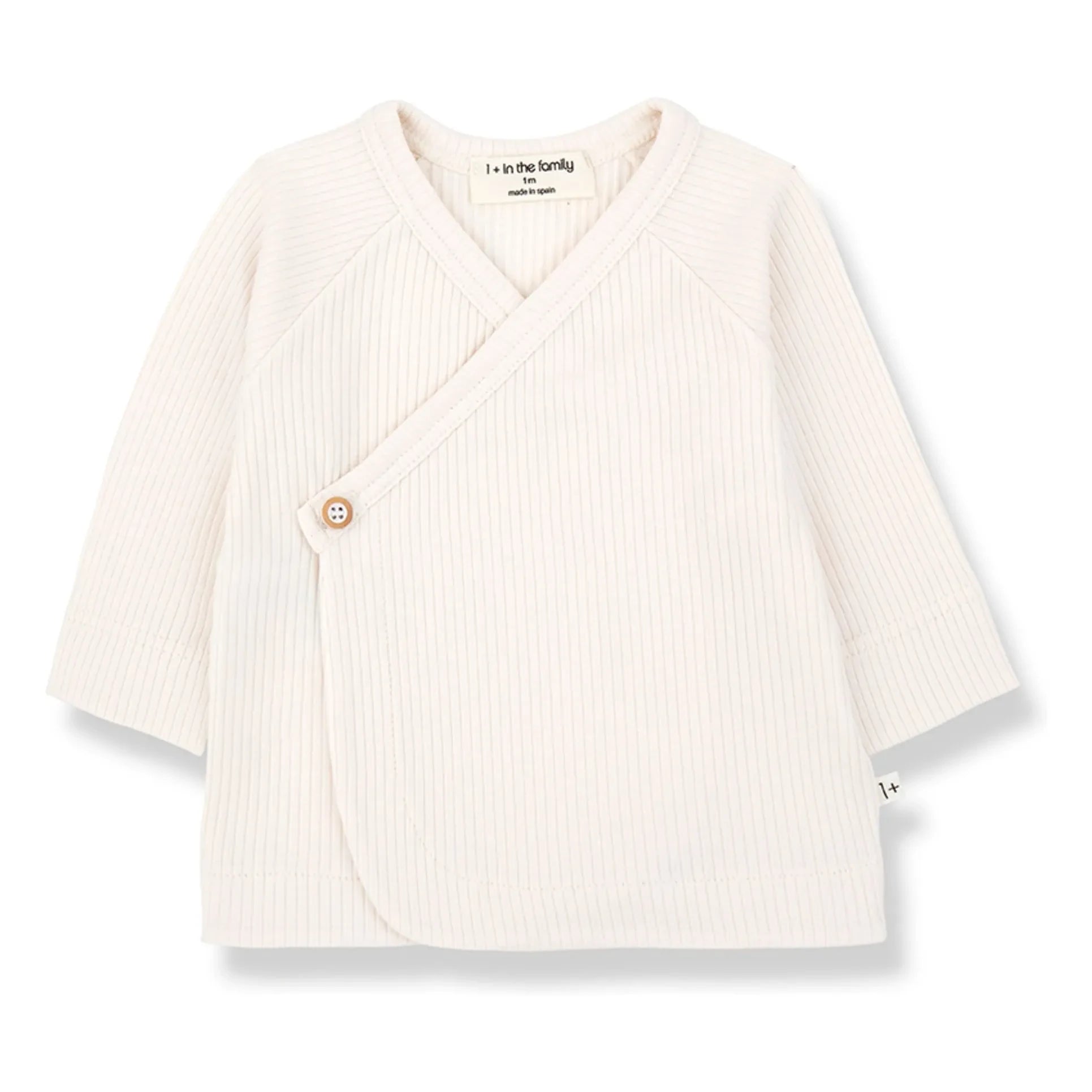 1+ in the family - Elodie Ribbed T-Shirt | Ecru
