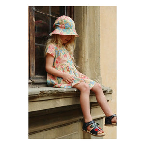 Konges Sløjd - Pacey Floral Pattern Organic Cotton Hat | Beige