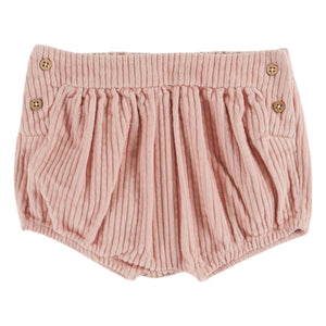Emile et Ida - Striped Velvet Bloomer | Light Pink