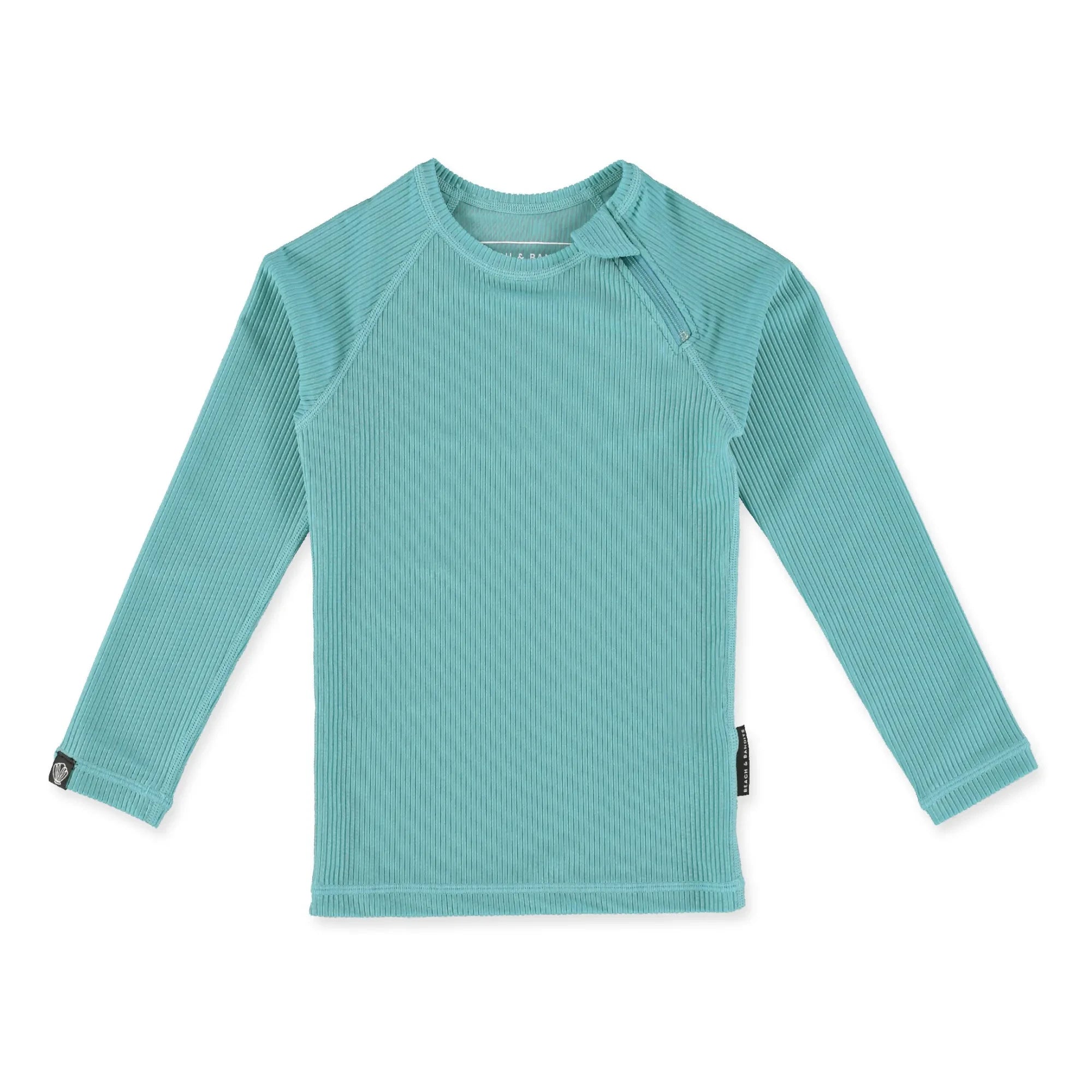 Beach & Bandits - Anti-UV Ribbed T-Shirt | Turquoise