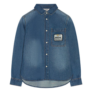 Hundred Pieces - Enzo Denim Shirt | Denim Blue