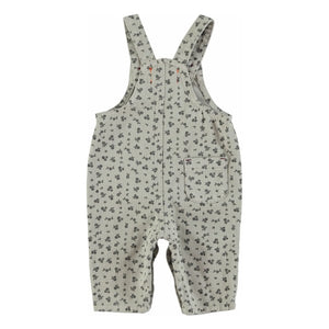 Piupiuchick - Floral Patterned Baby Romper | Light Gray