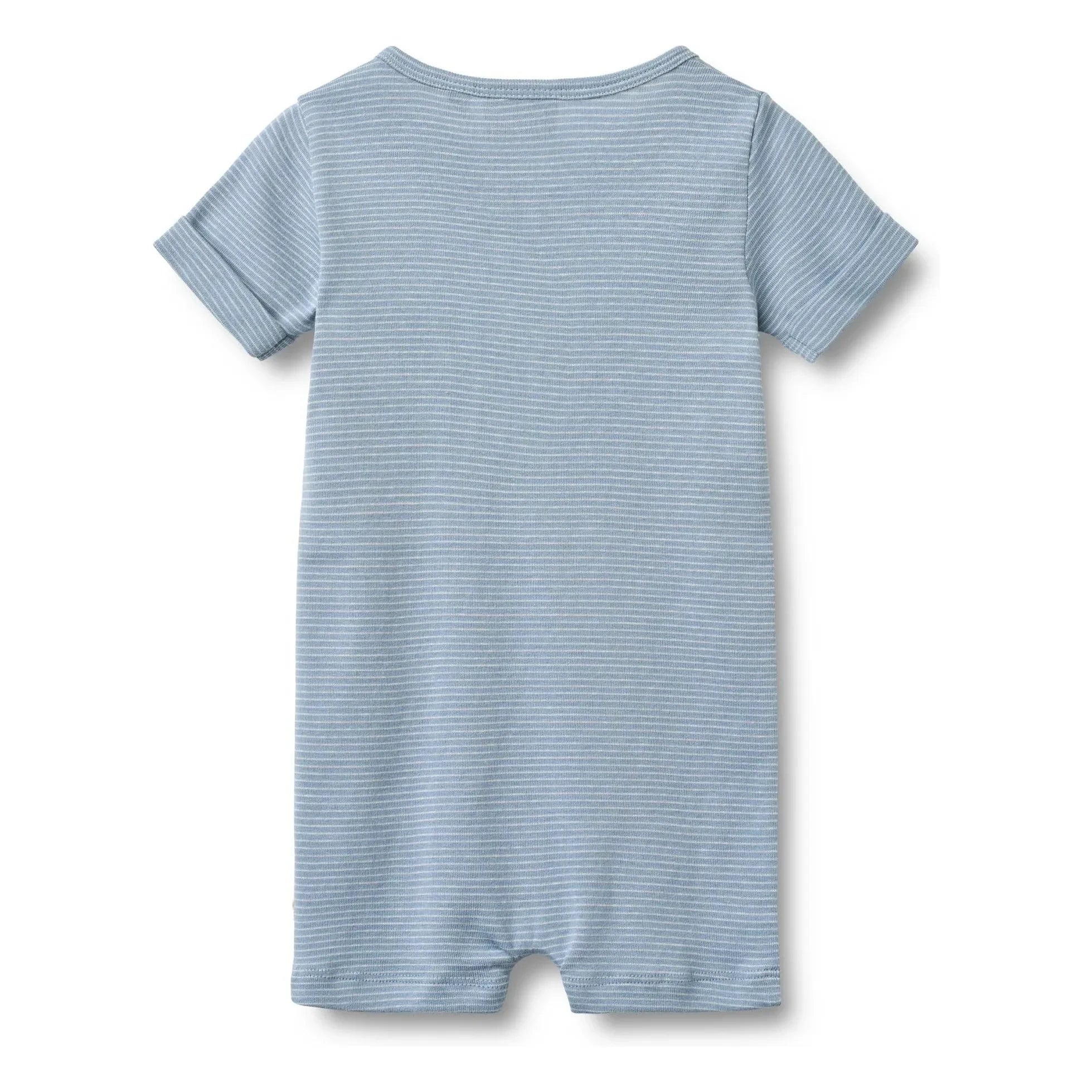 Wheat - Organic cotton Alfred striped bodysuit | Light Blue