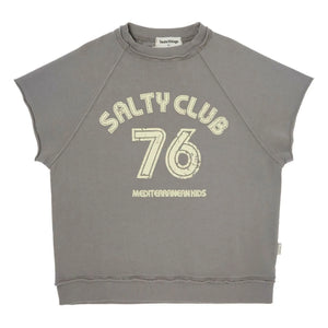 Tocoto Vintage - Short Sleeve Sweatshirt | Dark Gray