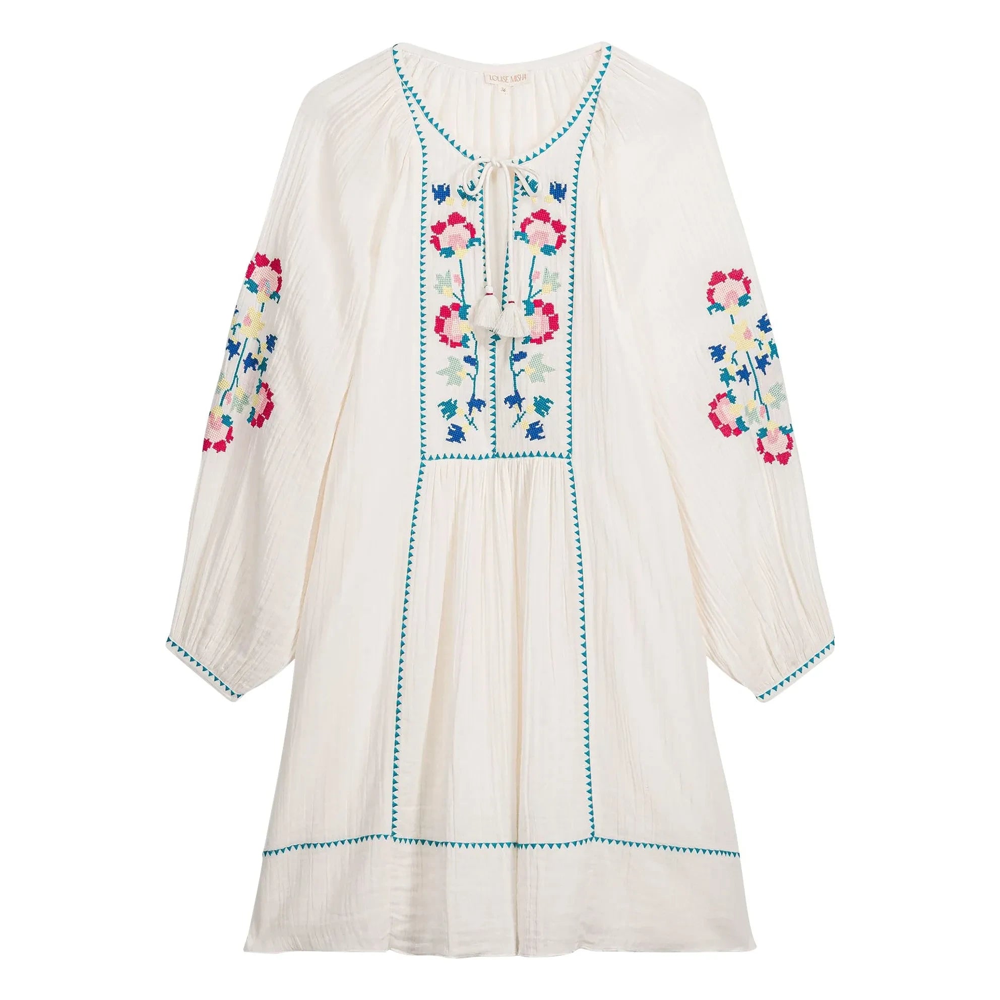 Louise Misha - Janicianne organic cotton dress | White