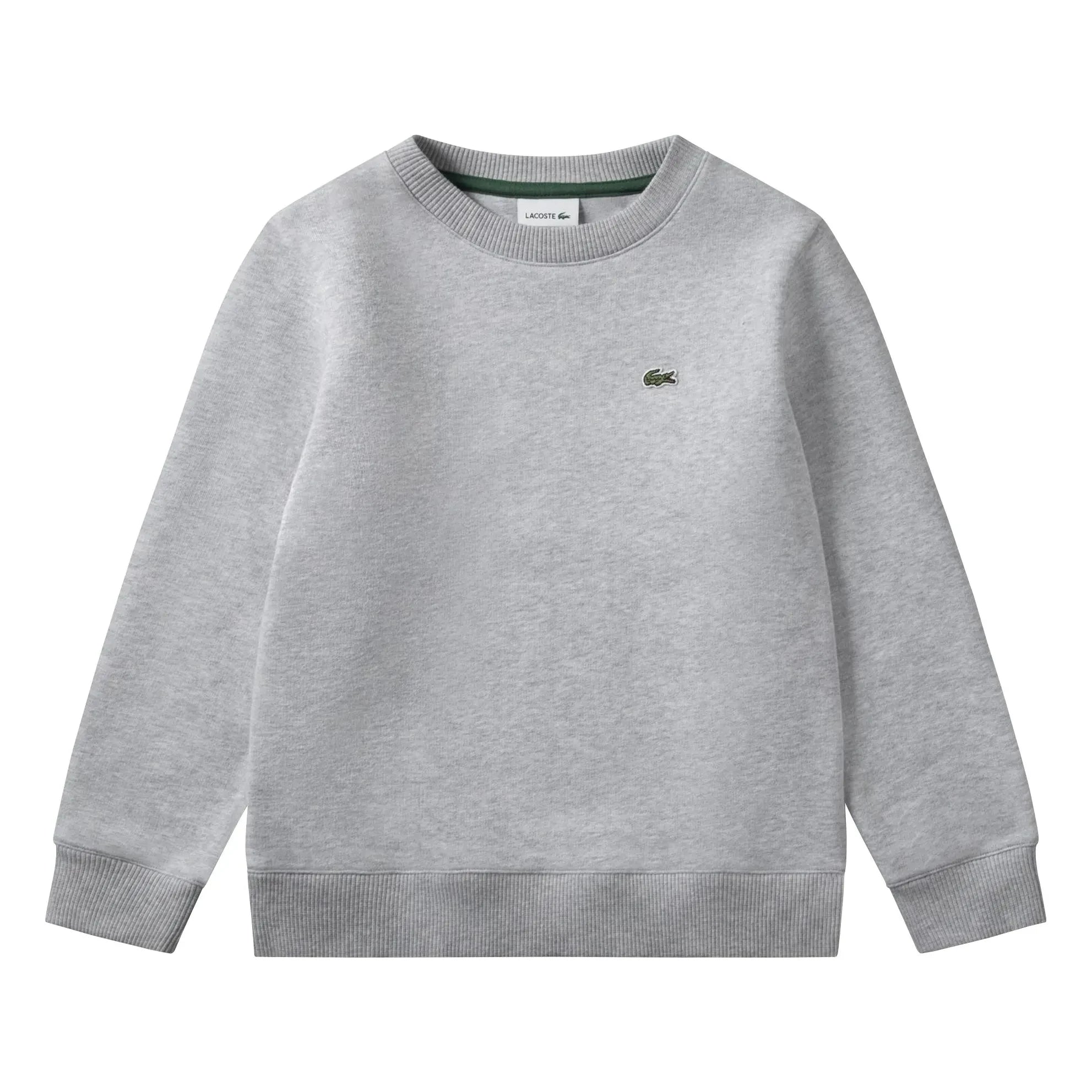 Lacoste - Organic Cotton Logo Sweatshirt | Heather Grey