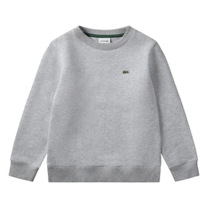 Lacoste - Organic Cotton Logo Sweatshirt | Heather Grey