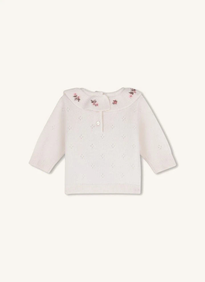Chloé - Kaşmir Tişört ve Pantolon Takımı | Chalk
