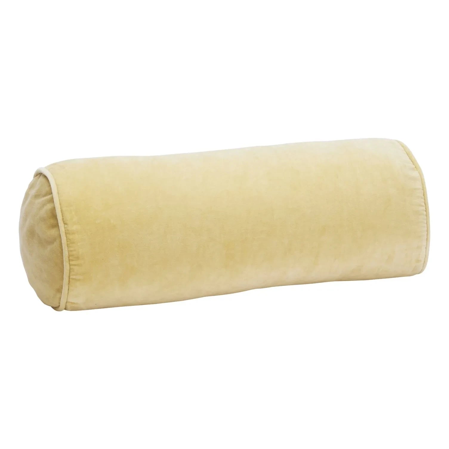 Madam Stoltz - Velvet Cylinder Pillow | Honey