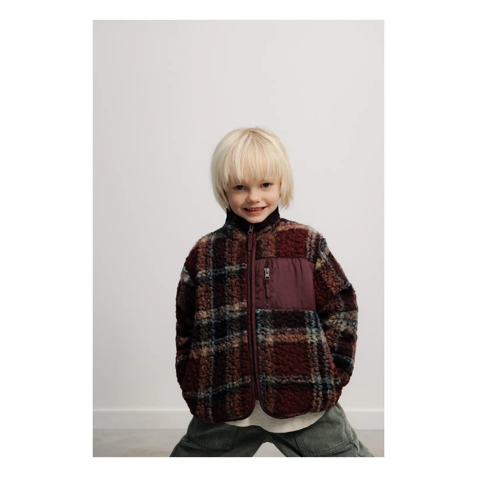 the new society - Roo Yün Fleece Ceket | Kiremit