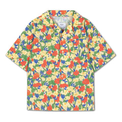 Repose AMS - Boxy Fleurie Organic Cotton Shirt | Pale Yellow