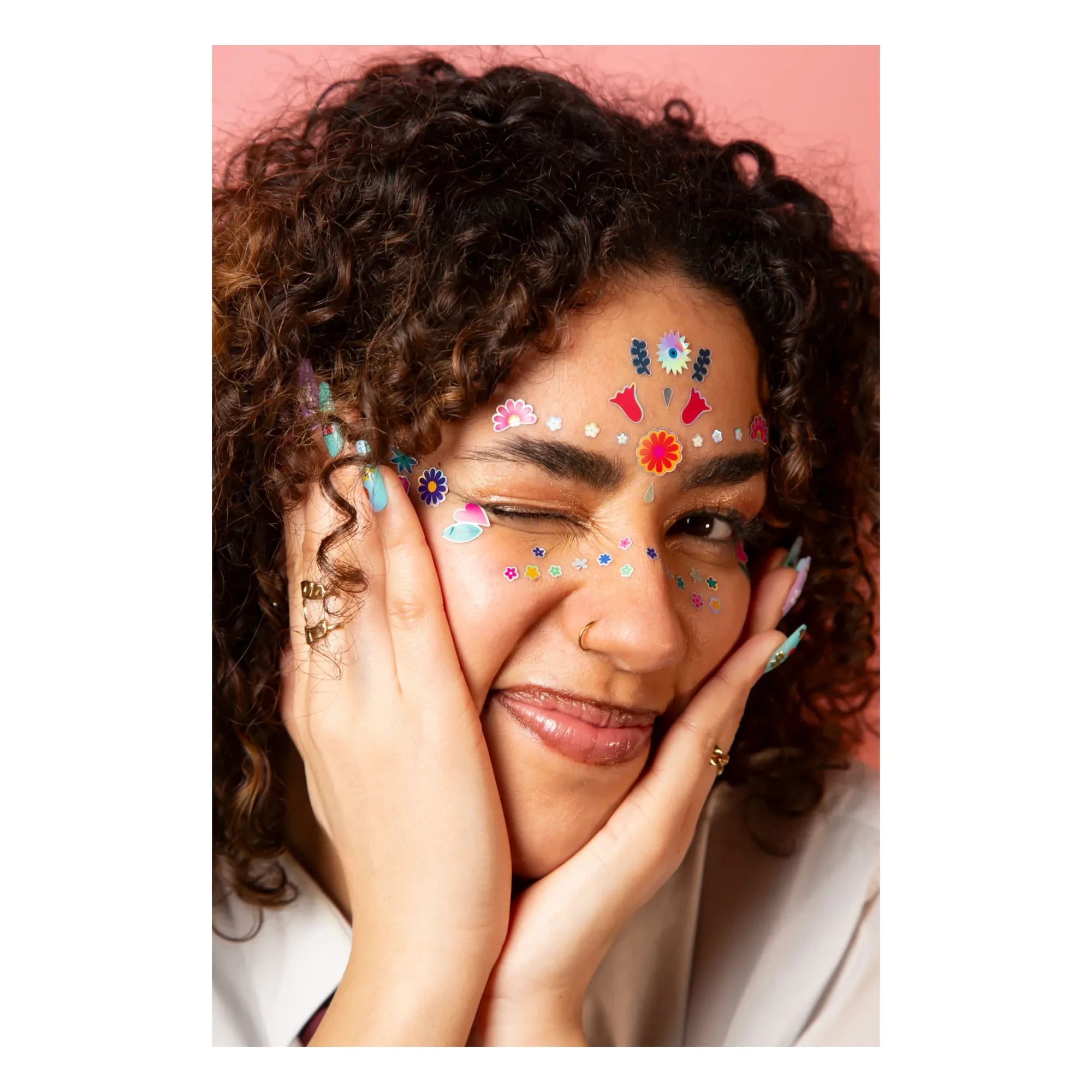 Omy - Flower Face Stickers