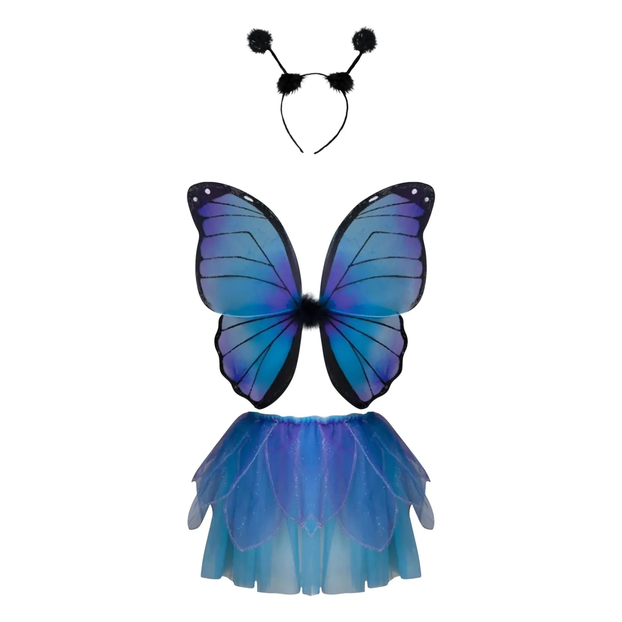 Great Pretenders - Butterfly Wing Skirt and Hat | Blue