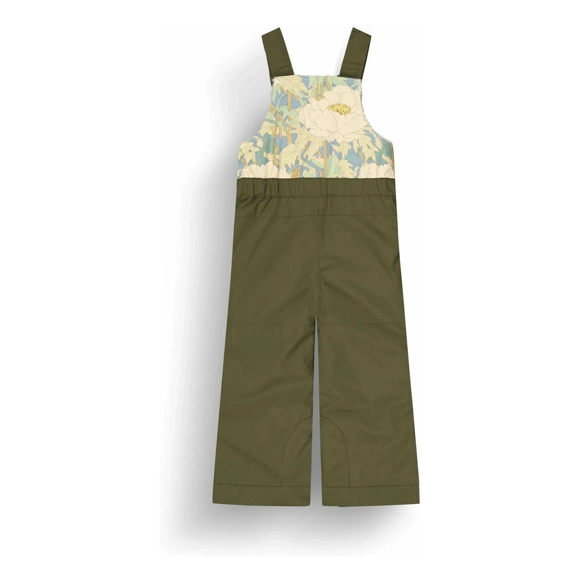Picture - Snow Flowers Recycled Fiber Ski Jumpsuit | Khaki