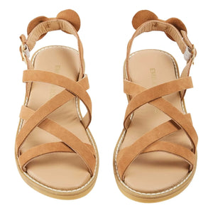 Emile et Ida - Leather Croisillon Sandals | Camel
