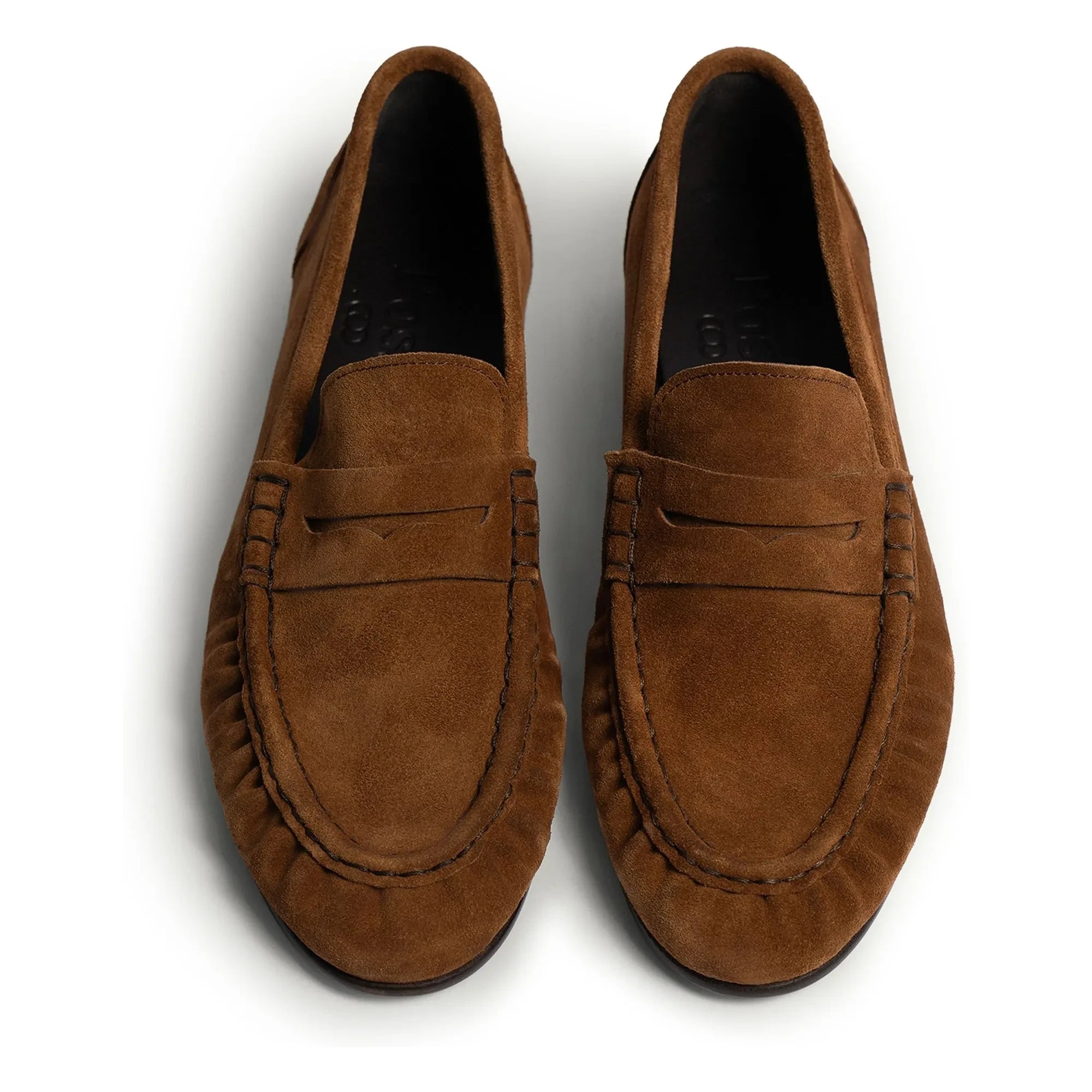 Posa - Suede Loafer Shoes | Dark Brown