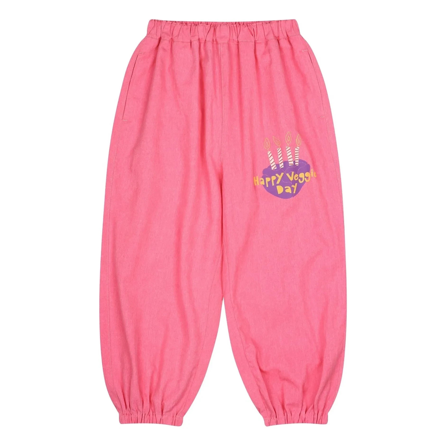 Jelly Mallow - Aladdin Happy Veggie Day pantolon | Pembe