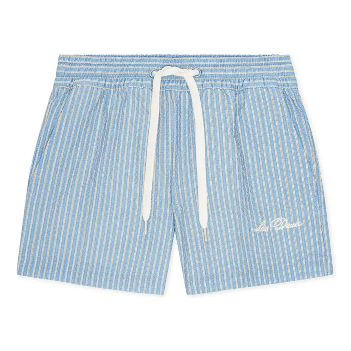 Les Deux - Stan Striped Swim Shorts | Light Blue