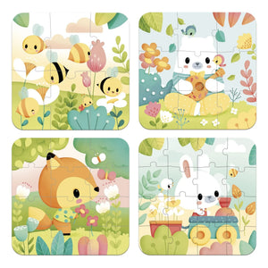 Janod - Pure Evolutionary Puzzles - 4-piece Puzzle