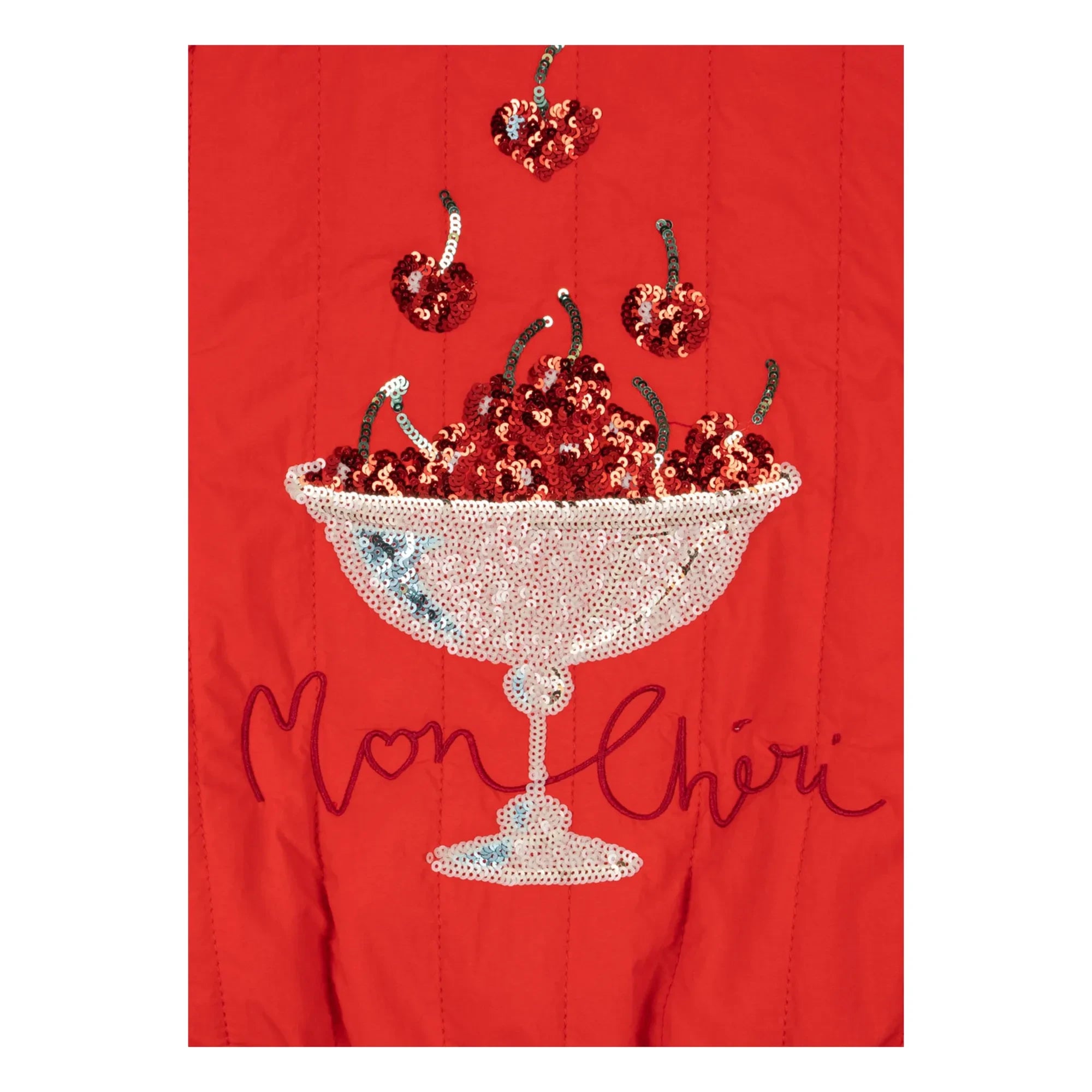Konges Sløjd - Mon Chéri Sequin Quilted Jacket | Red