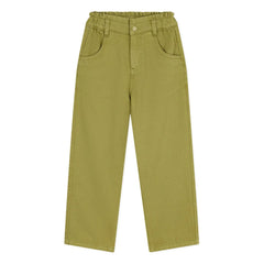 Petit Bateau - Paper Waist Twill Pants | Olive
