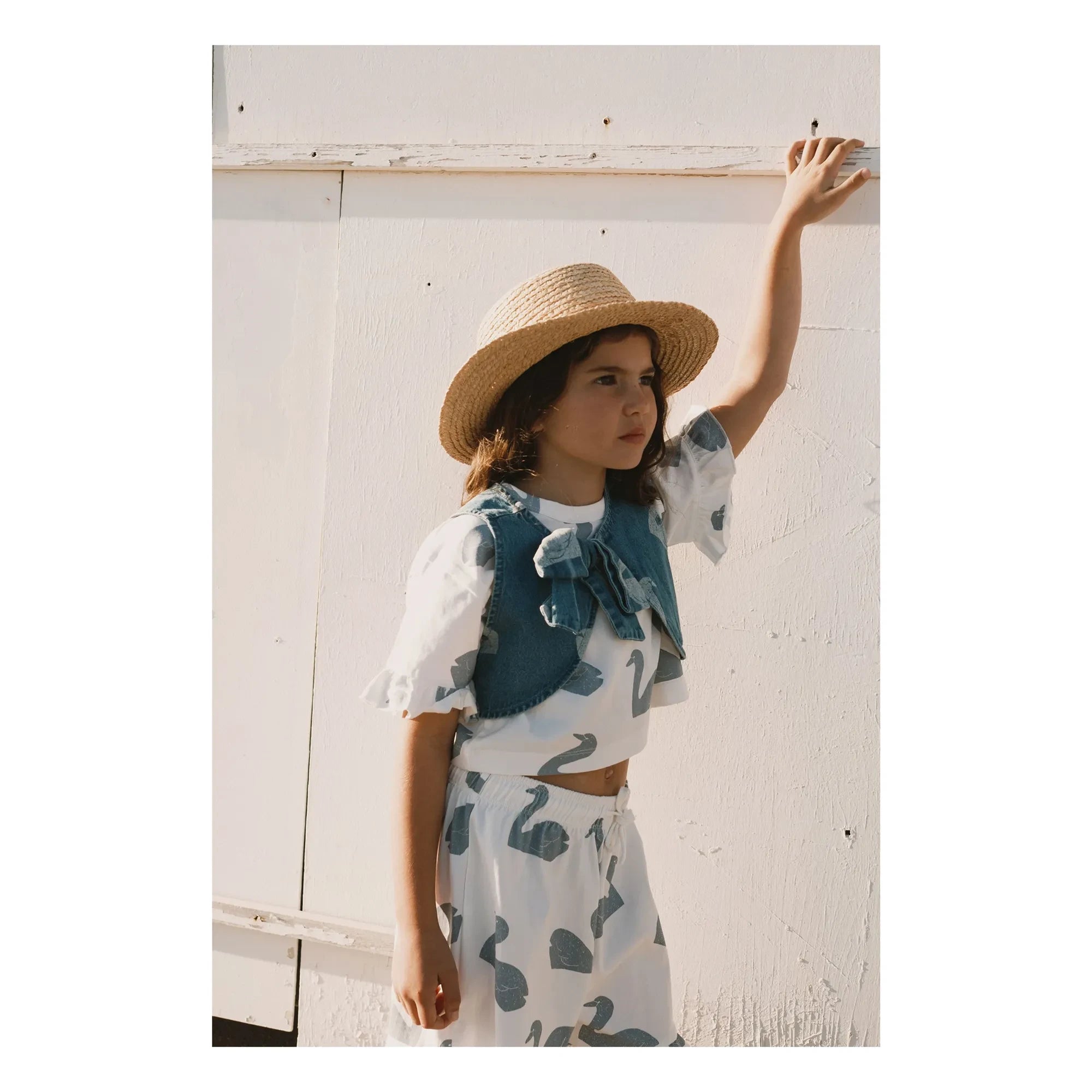 Tinycottons - Organic cotton swans T-shirts | White