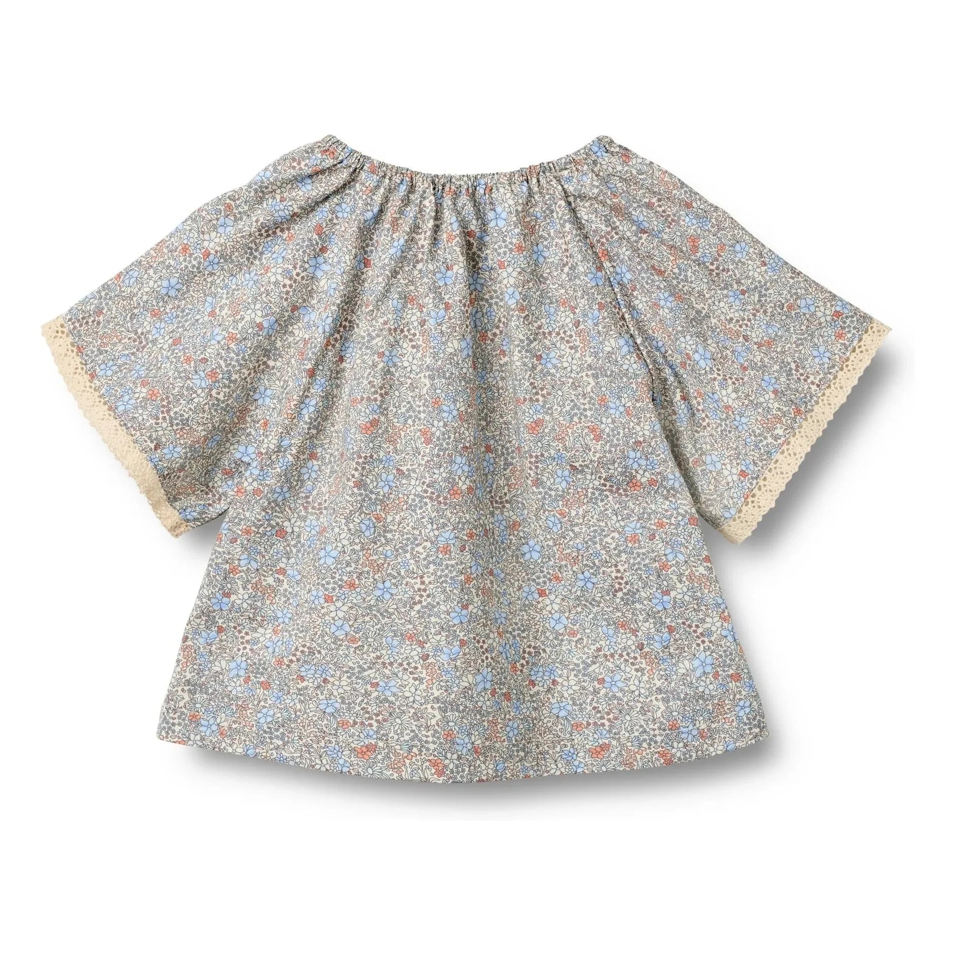 Wheat - Hannah Fleurie Organic Cotton Blouse | Light blue