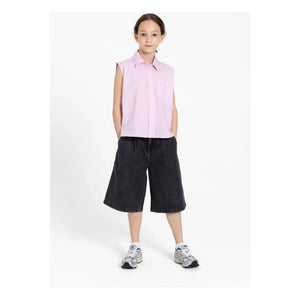 Finger in the nose - Denim Bermuda Şort Tate | Gri