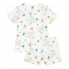Petit Bateau - Opera Şort Pijama | Beyaz