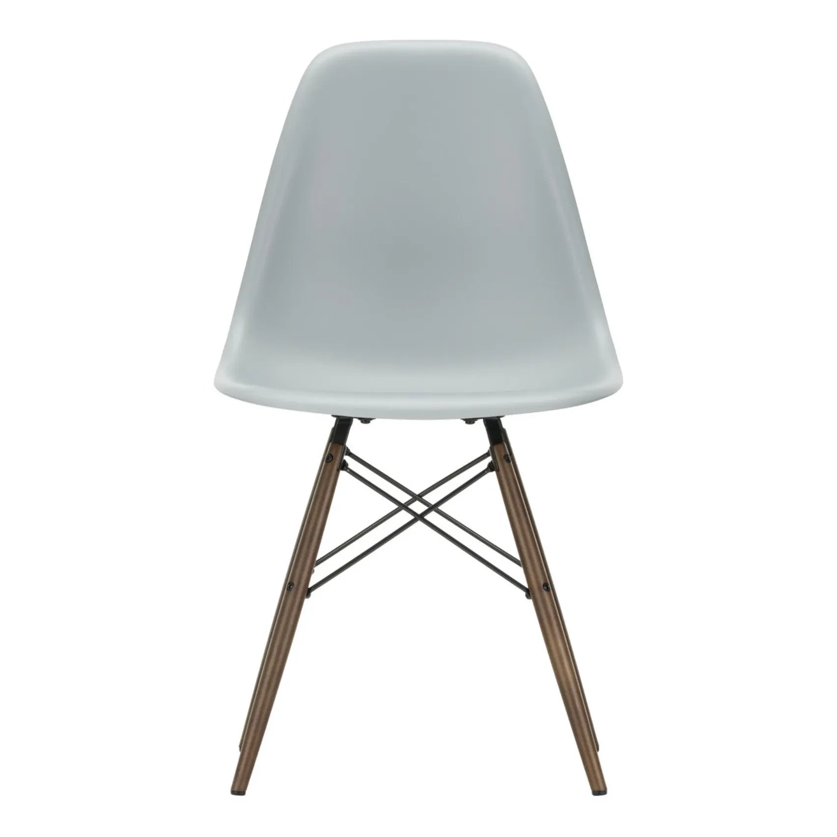 Vitra - DSW Plastic Chair - Maple Base - Charles & Ray Eames | Light Gray