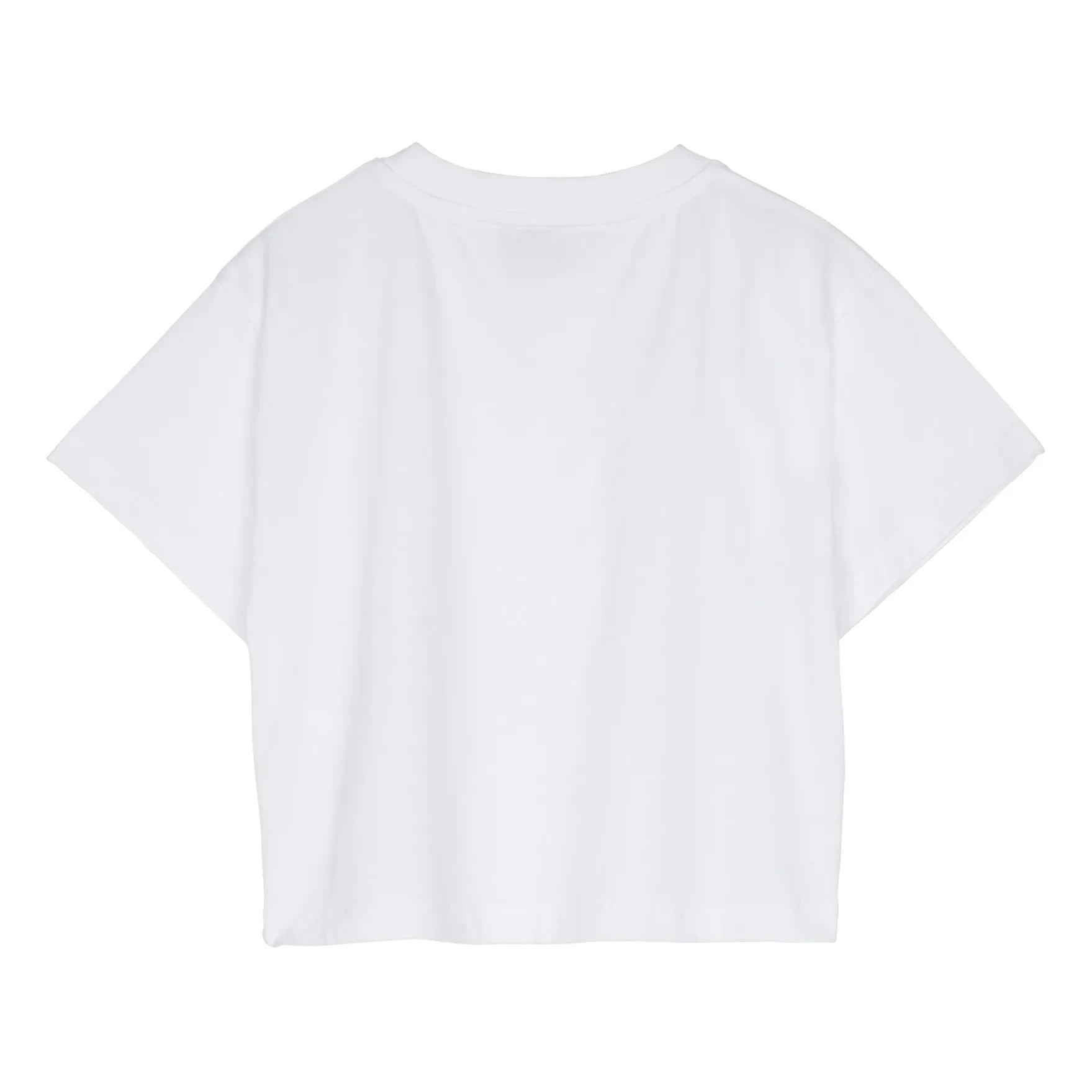 Finger in the nose - Oversized Cropped Organic Cotton T-Shirt | White