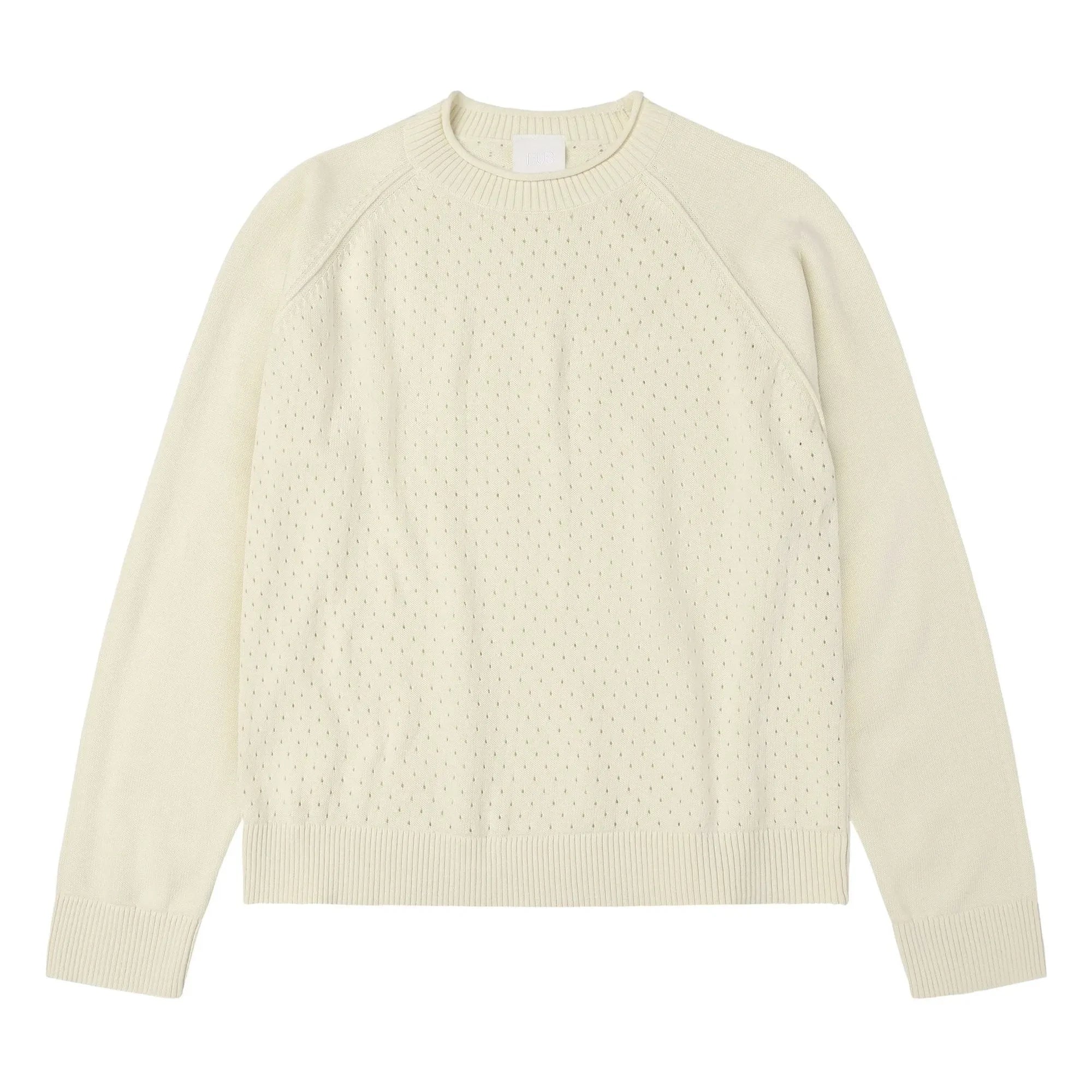 FUB - Pointelle sweatshirt | Ekru
